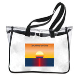 Atlantic City Souvenir Plastic Clear Tote Bag