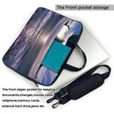 Atlantic Ocean Print Laptop Shoulder Bag With Shoulder Strap Briefcase Slim Computer Bag For Women Men 13 inch