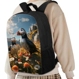 Atlantic Puffin School Backpack For Girls Boys Kids,Lightweight Elementary Student Bookbag Perfect for Back to School
