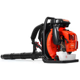 AUTMEIE 75.6cc 2-Cycle Backpack Leaf Blower Gas Powered, 912CFM 206MPH 6.0HP Gas Leaf Blower w/2-Stage Air Filter, Cruise Control, Commercial Gasoline Blower for Lawn Care Yard Cleaning (Orange)