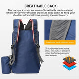 AUUEYY Portable Foldable Backpack Folding Mountaineering Bag, Ultralight Outdoor Cycling Rucksack, Travel Hiking Knapsack (Black)