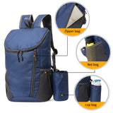 AUUEYY Portable Foldable Backpack Folding Mountaineering Bag, Ultralight Outdoor Cycling Rucksack, Travel Hiking Knapsack (Black)