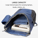 AUUEYY Portable Foldable Backpack Folding Mountaineering Bag, Ultralight Outdoor Cycling Rucksack, Travel Hiking Knapsack (Black)