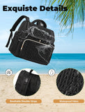 Awanhe Diaper Bag Backpack, Baby Bag with Changing Pad, Travel Waterproof Diaper Bag Tote, Newborn Essentials Must Haves, Luxury baby shower gifts for boys & Girls, Black