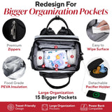 Award - Winning Baby Diaper Bag Backpack with Changing Station – Large Multifunction Waterproof Diaper Bag, Heated Bottle Pockets, Travel Baby Organizer Mom & Dad, Premium Baby Essentials, Newborn Gift