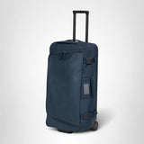 Away Active Rolling Duffle 85L - Large Travel Duffle Bag with Wheels, Durable Checked Luggage Suitcase for Men & Women, Foldable Weekender Bag, Navy Blue