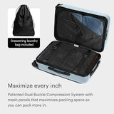 Away Amazon Exclusive Carry-On Luggage - 22-Inch Lightweight Hardside Suitcase with 360° Spinner Wheels, Interior Compression System, TSA-Approved Lock - Sky Blue