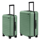 Away Carry - On and Medium Checked Luggage Set, Lightweight Hardside Suitcase with Spinner Wheels, 22 inch + 26 inch, Sea Green