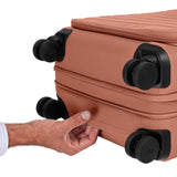 Away Softside Bigger Carry - On Suitcase, 23 Inch Expandable High - Strength Nylon Luggage With Spinner Wheels, Meets Requirements for Most Major Airlines, Clay Pink