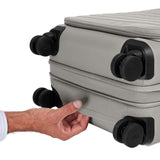 Away Softside Bigger Carry - On Suitcase, 23 Inch Expandable High - Strength Nylon Luggage With Spinner Wheels, Meets Requirements for Most Major Airlines, Cloud Gray