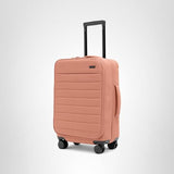 Away Softside Carry - On Suitcase, 22 Inch Expandable High - Strength Nylon Luggage With Spinner Wheels, Meets Requirements for Most Major Airlines, Clay Pink