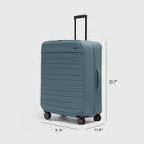 Away Softside Large Checked Suitcase, 29 Inch Expandable Luggage For Men & Women, Durable Nylon Exterior, TSA Approved Lock, Ideal For Trips 2+ Weeks, Coast Blue