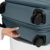 Away Softside Medium Checked Suitcase, 26 Inch Expandable Luggage For Men & Women, Durable Nylon Exterior, TSA Approved Lock, Ideal For Trips 1 - 2 Weeks, Coast Blue