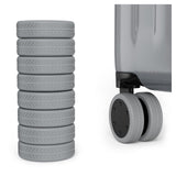 AWINNER 8 Pack Luggage Wheels Covers - Silicone Luggage Wheel Protector Covers for most 8 Spinner Wheel Suitcases or Office Chair Caster,Durable,Mute and Shock Absorption (Grey)