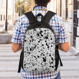 AWUCDIMFWX Travel Backpack for Women Men Carry On Backpack Black White Speck Laptop Backpack 17 Inch Lightweight Casual Daypack