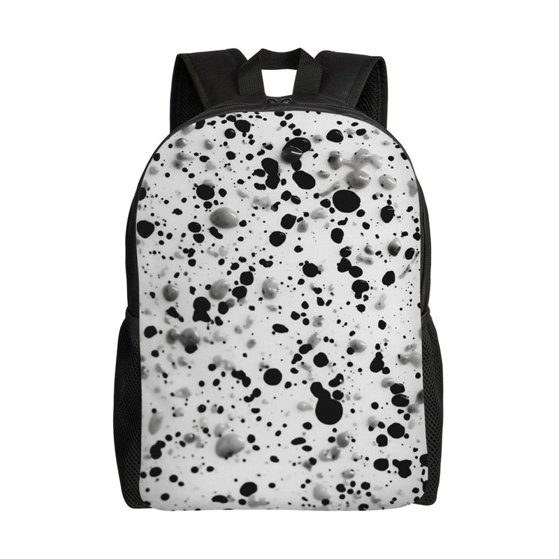 AWUCDIMFWX Travel Backpack for Women Men Carry On Backpack Black White Speck Laptop Backpack 17 Inch Lightweight Casual Daypack