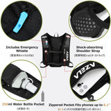 Azarxis Hydration Pack Backpack Running Vest 7L for Women Men Jogging Trail Race Marathon Cycling Hiking Climbing Camping (Black - Only Running Vest)
