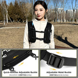 Azarxis Hydration Pack Water Backpack Running Vest 7L Lightweight for Women Men Hiking Biking Jogging Trail Race Cycling (Black - Only Running Vest)