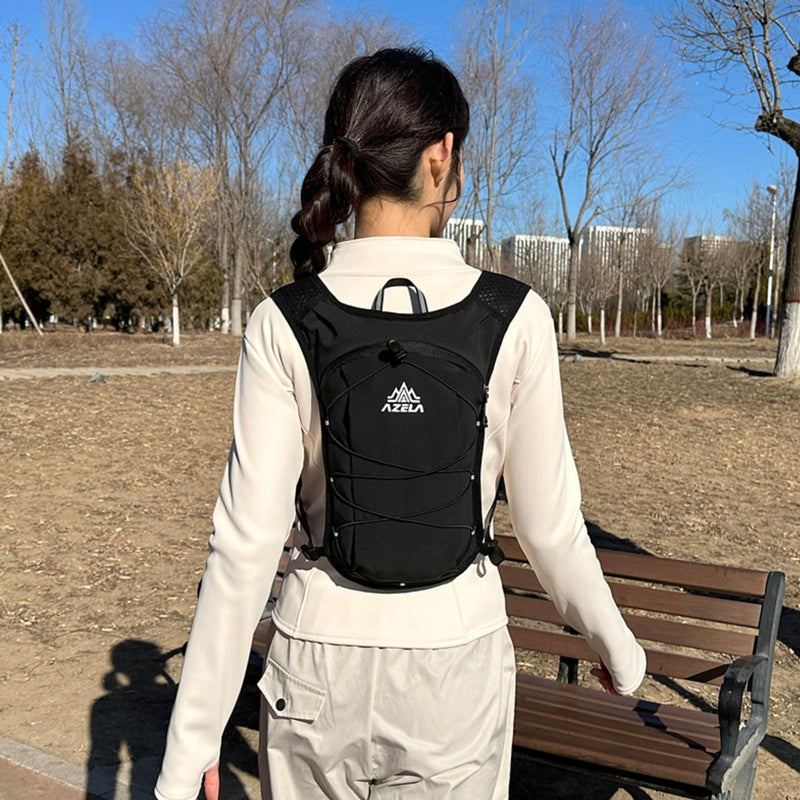 Azarxis Hydration Pack Water Backpack Running Vest 7L Lightweight for Women Men Hiking Biking Jogging Trail Race Cycling (Black - Only Running Vest)