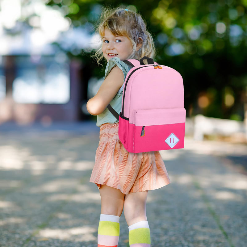 AZKAQA Little Kids Backpack for Girls Boys - Toddler Preschool Backpack School Bag Cute Kindergarten Backpack for Aged 3 - 6, Pink Rose