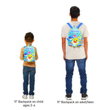 Baby Shark Mini Backpack for Boys Girls Toddler Preschool - Deluxe 11" School Bag with Stickers (Baby Shark School Supplies Bundle)