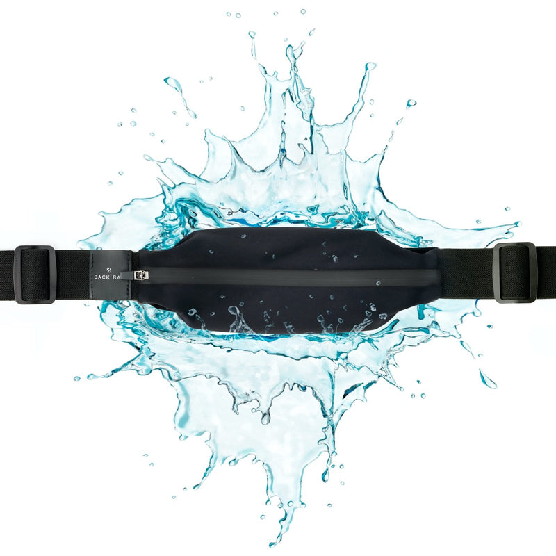 Back Bay Slim Running Belt for Women & Men [Fits ALL Phones], Runners Fanny Pack for Men, Money Belt, Running Gear Gift, Waist Bag Workout Gear, iPhone Runner's Phone Holder Waist Pack
