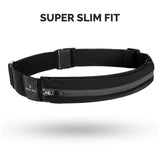 Back Bay Slim Running Belt for Women & Men [Fits ALL Phones], Runners Fanny Pack for Men, Money Belt, Running Gear Gift, Waist Bag Workout Gear, iPhone Runner's Phone Holder Waist Pack