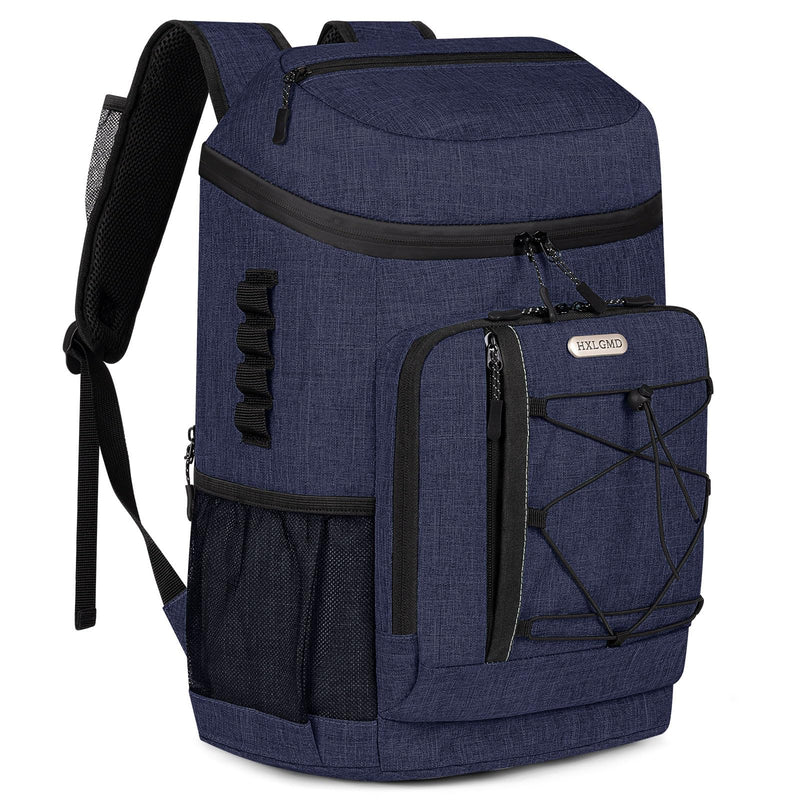 Backpack Coolers Insulated Leak Proof 30 Cans with Reusable Ice Packs, 2 Insulated Compartments Cooler Bags Portable Lightweight Beach Travel Camping Lunch Backpack for Men and Women