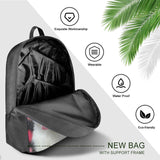 Backpack Cute Cat Bookbag Women Men Black Backpack for Outdoor Sports Travel Camping Hiking Office Work Laptop Bag