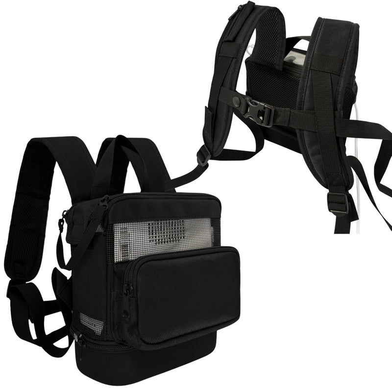 Backpack Fit for Rhythm P2 and React Health POC2000–Lightweight, Mesh Ventilated, Storage for Rhythm P2 Accessories - Fits Only E6/E7 Models–Will NOT Fit Rhythm P2 - S4 or Larger Units
