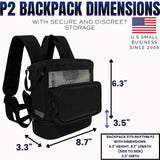 Backpack Fit for Rhythm P2 and React Health POC2000–Lightweight, Mesh Ventilated, Storage for Rhythm P2 Accessories - Fits Only E6/E7 Models–Will NOT Fit Rhythm P2 - S4 or Larger Units