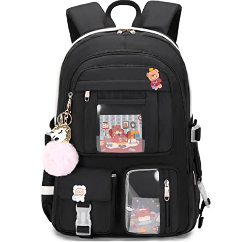 Backpack for Girls with Accessories Laptop Bookbags 16 Inch Kawaii Kids Elementary Middle High School Bag College Travel Daypack Gifts | Backpacks4Less
