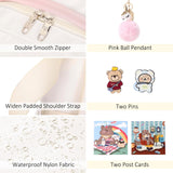 Backpack for Girls with Accessories Laptop Bookbags 16 Inch Kawaii Kids Elementary Middle High School Bag College Travel Daypack Gifts for Teens Women Students (Off - white)