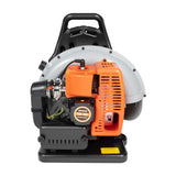Backpack Gas Powered Leaf Blower, Commercial 2.7kW 850CFM 63CC 4.3HP 2 - Stroke Powerful Lightweight Gasoline Grass Lawn Blower w/Harness Air - Cooled & 1.8L Fuel Tank for Yard Lawn Care, Snow Removal