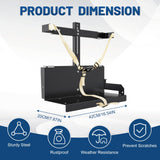 Backpack Sprayer Rack, Adjustable Backpack Sprayer Holder with Upgraded Buckle for Webbing Suitable for Open or Enclosed Trailers, Black
