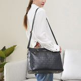 Badgley Mischka Madalyn Vegan Leather Travel Weekender Duffel Bag (Black)