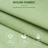 BAGAIL 6 Set Lightweight Compression Packing Cubes with Packing List, Anti - Tearing Expandable Organizer Bags for Travel, Matcha Green