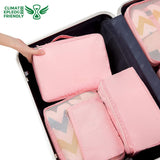 BAGAIL 8 Set Packing Cubes Luggage Packing Organizers for Travel Accessories - Blush Pink