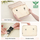 BAGAIL 8 Set Packing Cubes Luggage Packing Organizers for Travel Accessories - Cream