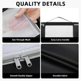BAGAIL 8 Set Packing Cubes Various Sizes Packing Organizer for Travel Accessories Luggage Carry On Suitcase - Black