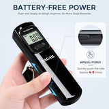 BAGAIL Digital Luggage Scale, 110lbs Hanging Baggage Scale with Large LCD Display,Portable Suitcase Weighing Scale,Travel Luggage Weight Scale with Hook,Strong Straps for Travelers(Pure Black)