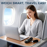 BAGAIL Digital Luggage Scale, 110lbs Hanging Baggage Scale with Large LCD Display,Portable Suitcase Weighing Scale,Travel Luggage Weight Scale with Hook,Strong Straps for Travelers(Pure Black)