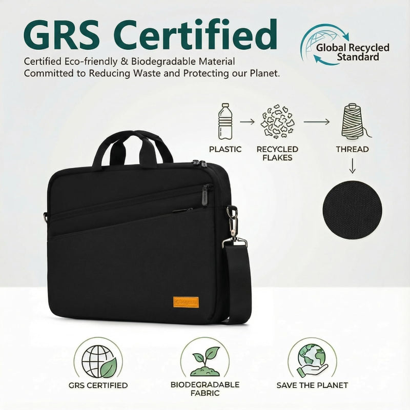 bagasin 15 15.6 16 inch Laptop Computer PC Shoulder Bag Carrying Case, Water - Repellent Fabric Briefcase, Lightweight Toploader, Business Casual or School