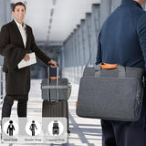 bagasin 15 15.6 16 inch Laptop Computer PC Shoulder Bag Carrying Case, Water - Repellent Fabric Briefcase, Lightweight Toploader, Business Casual or School