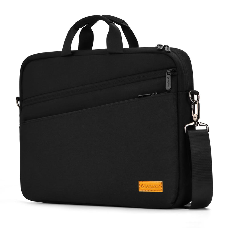 bagasin 15 15.6 16 inch Laptop Computer PC Shoulder Bag Carrying Case, Water - Repellent Fabric Briefcase, Lightweight Toploader, Business Casual or School