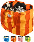 Bagelite Beach Bags Waterproof Sandproof, XL Large Tote Bag with Zipper, Pool Swim Bags for Women, Red Orange
