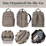Baggallini Commuter Laptop Backpack - Lightweight 15x11 Travel Backpack w/RFID & Luggage Sleeve