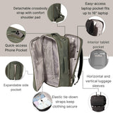 Baggallini Modern Convertible Travel Backpack - Lightweight 11.8"x17.7"x 8.5" Duffel Weekender w/Laptop Pocket