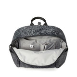 Baggallini Securtex® Anti - theft Vacation Travel Backpack 10x13 Slash - Resistant Nylon Daypack w/RFID, Midnight Blossom