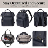 Baggallini Securtex Anti - Theft Windsor Backpack for Travel, Work & College, RFID & Locking Zipper, Up to 16" Laptop